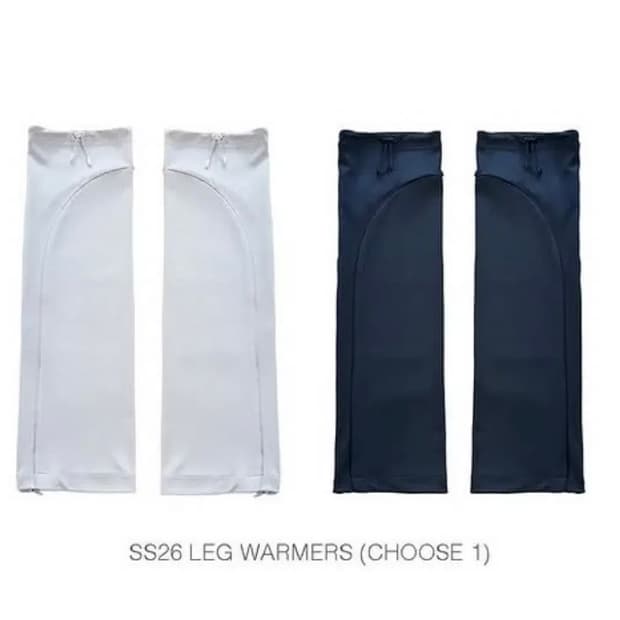 지초이 SS26 레그워머 네이비