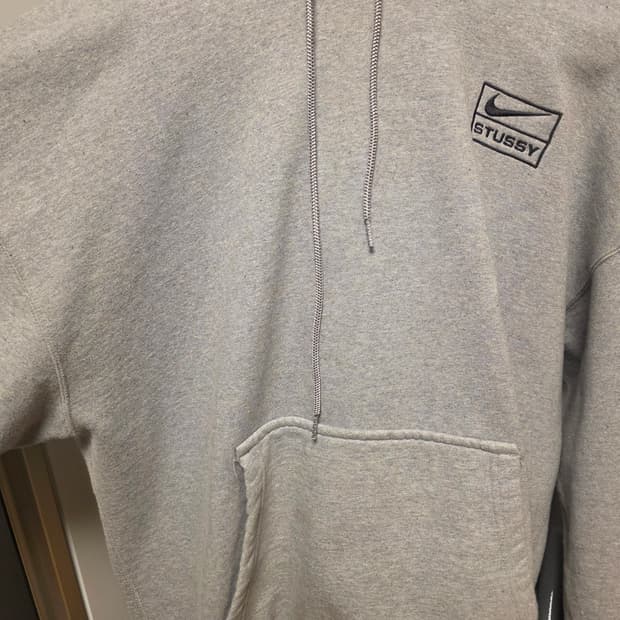 나이키 스투시 회색 후드티 M사이즈