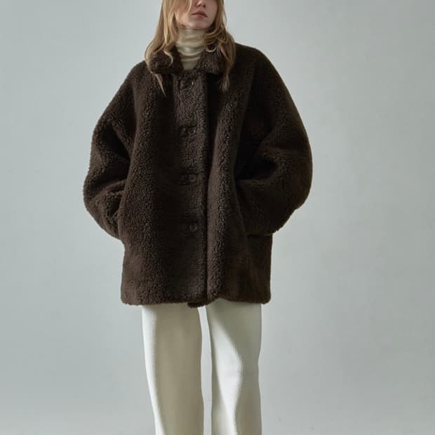 파사드패턴 램스울 퍼 하프코트