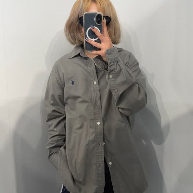 M 폴로 랄프 로렌 가먼트 다이 옥스포드 셔츠