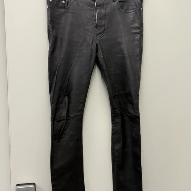 생로랑 13시즌 레더 팬츠