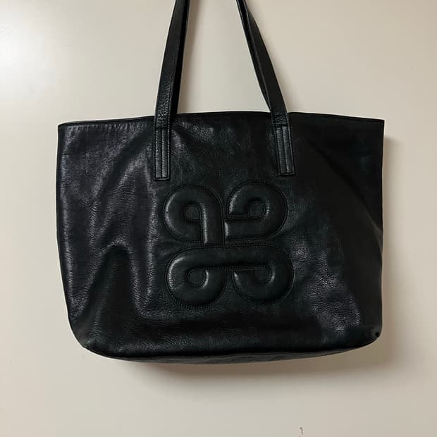 Hiroko koshino leather shoulder bag