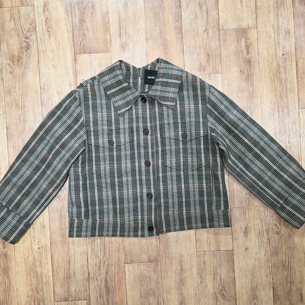 세컨플로어(2nd floor) 체크 셔츠자켓 프리사이즈