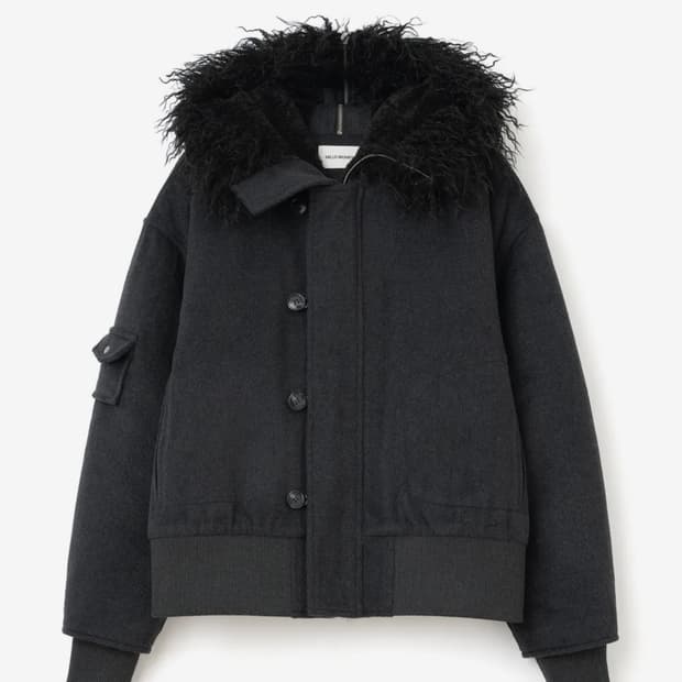 밀로우먼 버튼 플라이트 울파카 차콜