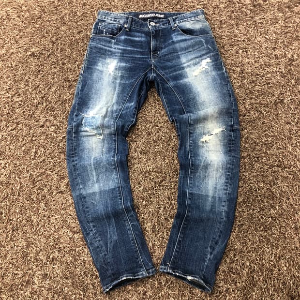 30 버커루 워싱 디스 데미지 데님 팬츠