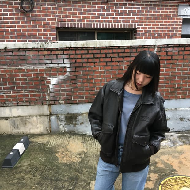 80s Levis 리바이스 G-1 가죽자켓