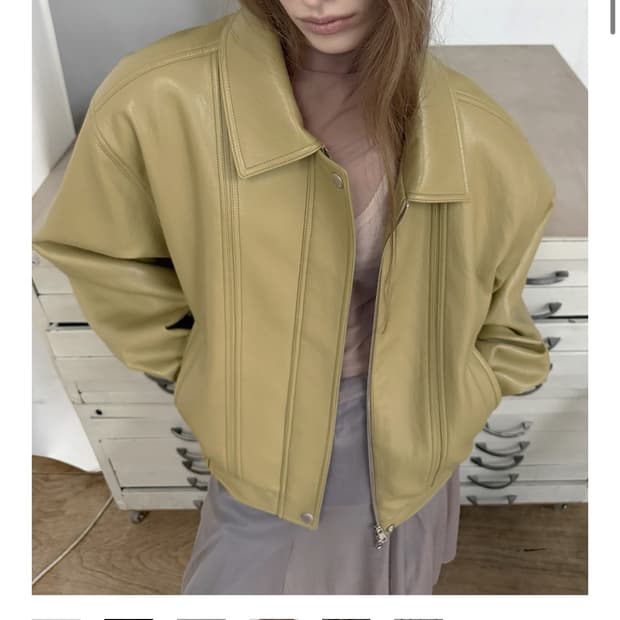 오버듀플레어 VINTAGE LEATHER BLOUSON JACKET