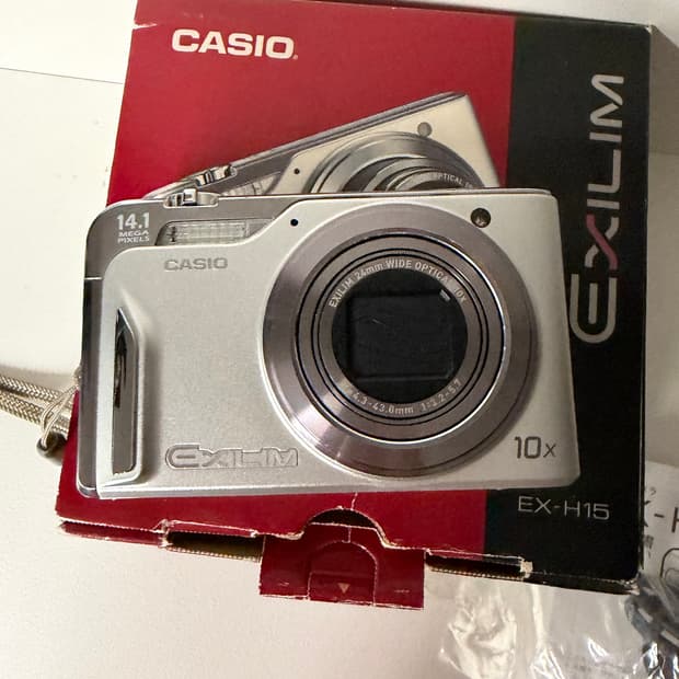 <민트급 풀박스> 카시오 엑슬림 H15 디카 카메라