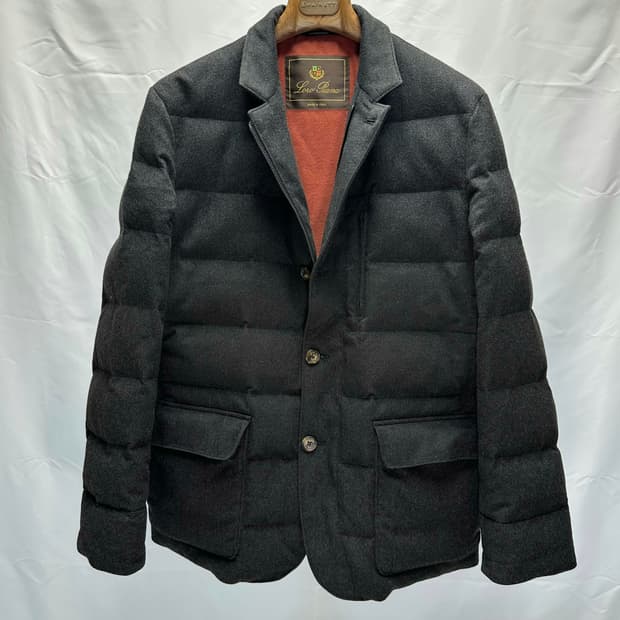 로로피아나 울·캐시미어 구스다운 패딩 자켓 M(100~105) 민트급 판