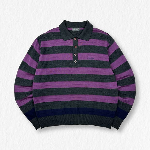 크로커다일 단가라 카라 니트