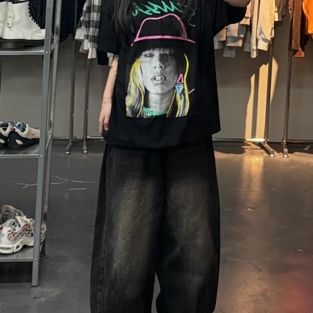 스투시 빈티지 디자인 반팔 A3360