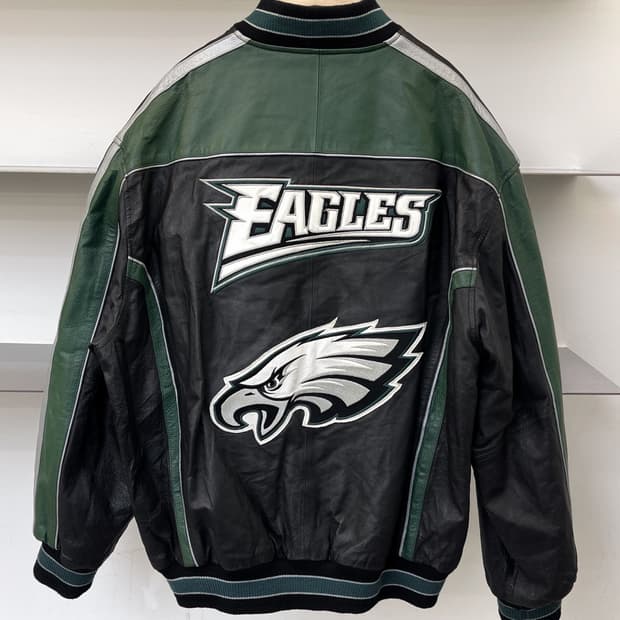 58 Sports NFL필라델피아 이글스 레더 자켓