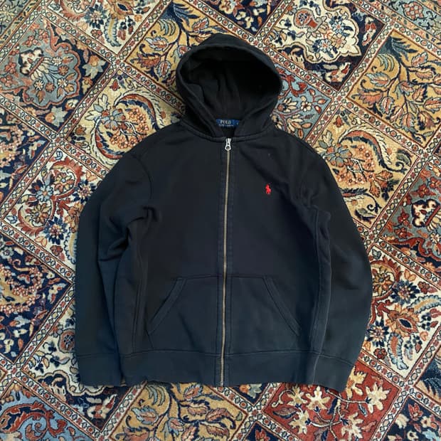 🌊Polo thermal hoodie Black