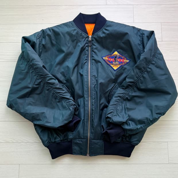 이치로 210 안타 기념 닛산 MA-1 봄버 자켓 100