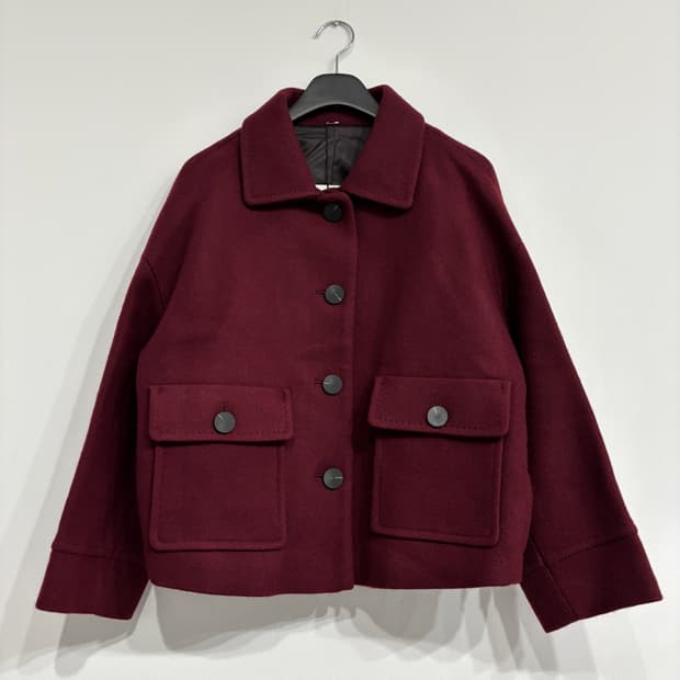 [새상품] 크롭 모직 코트 자켓