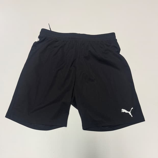 푸마 Puma 트레이닝 로고 쇼츠 밴딩 반바지 M 블랙