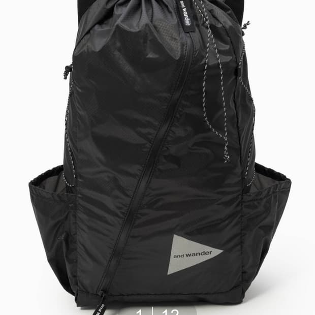 앤드원더 실 데이팩 가방 블랙