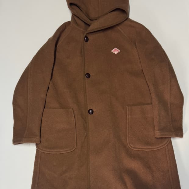 정품!! 여성 단톤 Danton 울 후드 코트