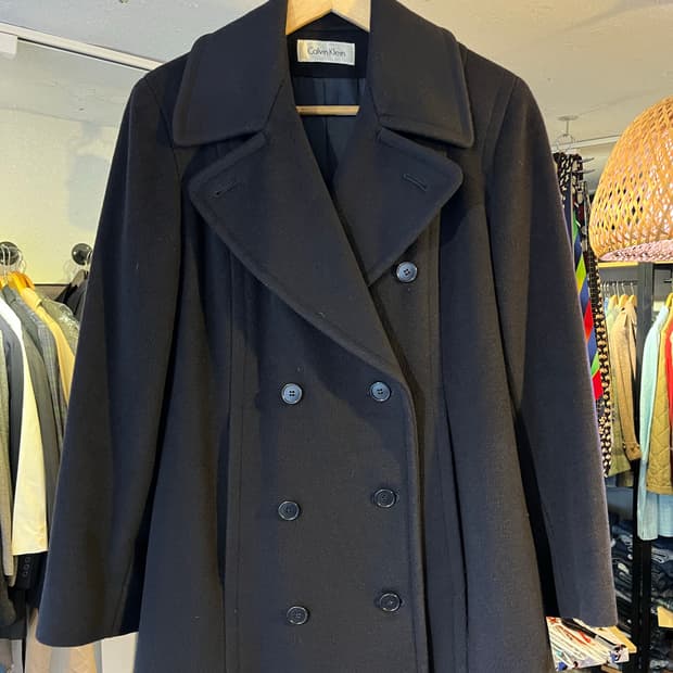 90년대 캘빈클라인 울 피코트(미국제)