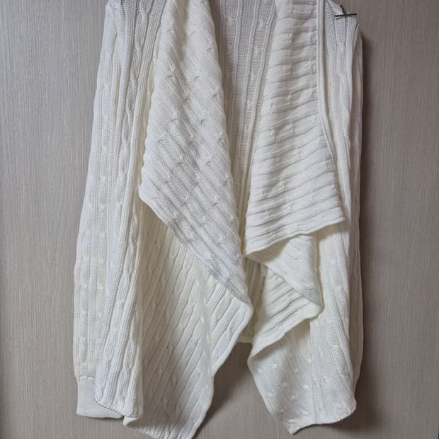 (미사용) 폴로 랄프로렌 케이블 니트 숄카라 가디건  S