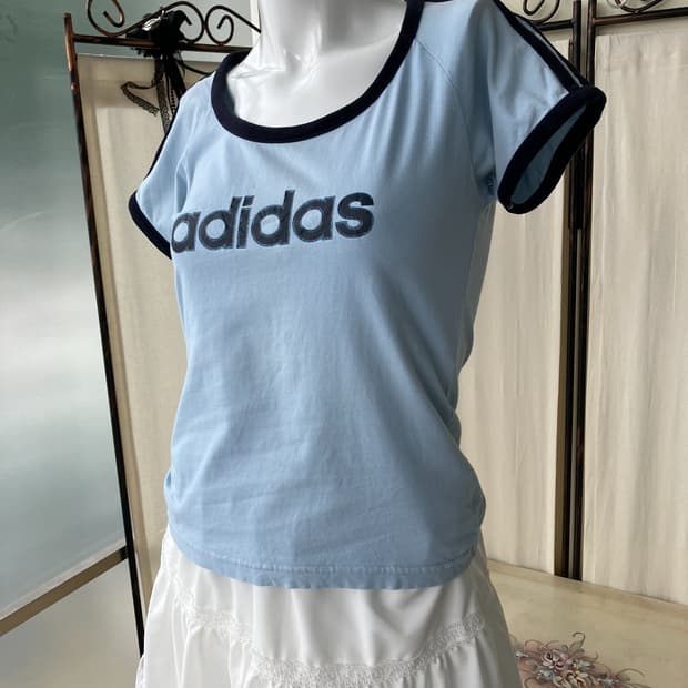 adidas sky printing short sleeve