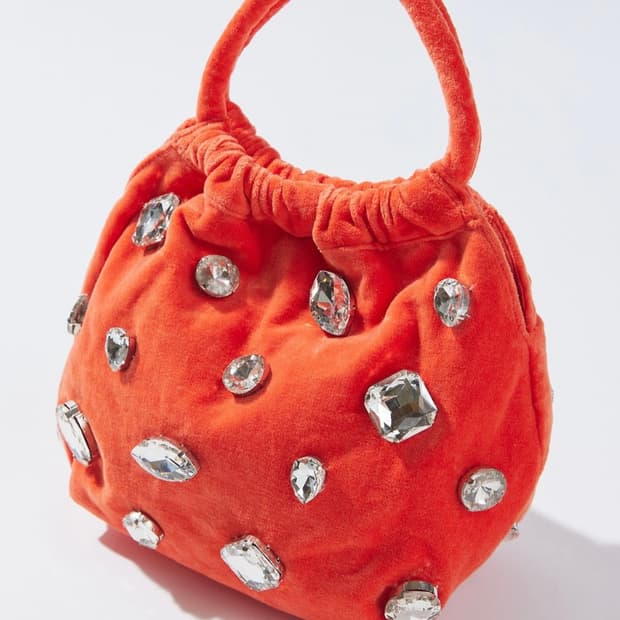 Hvisk 크리스탈 비즈 토트백