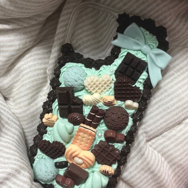 미쁜이 스위트 데코덴 폰케이스 크림민트 아이폰 15