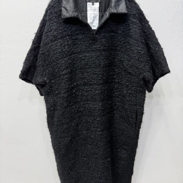 정품) ROCHAS 로샤스 루즈핏 블랙 부클레 미니 원피스 40