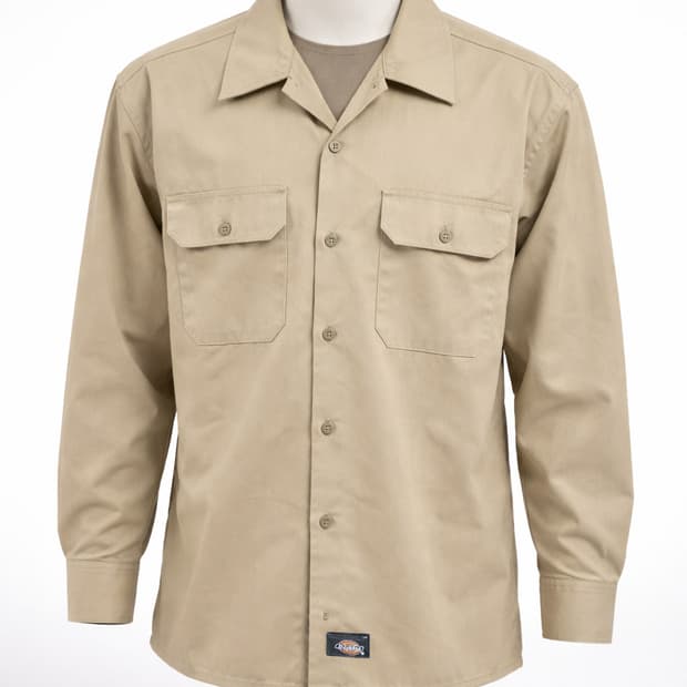 디키즈 워크셔츠 574 베이지(카키) M사이즈 (~103)