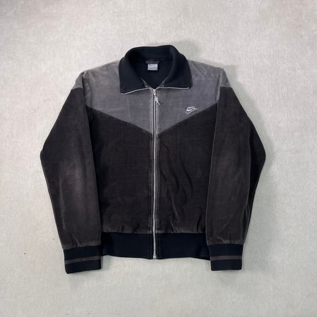 100 나이키 벨벳 올드스쿨 풀 집업 져지