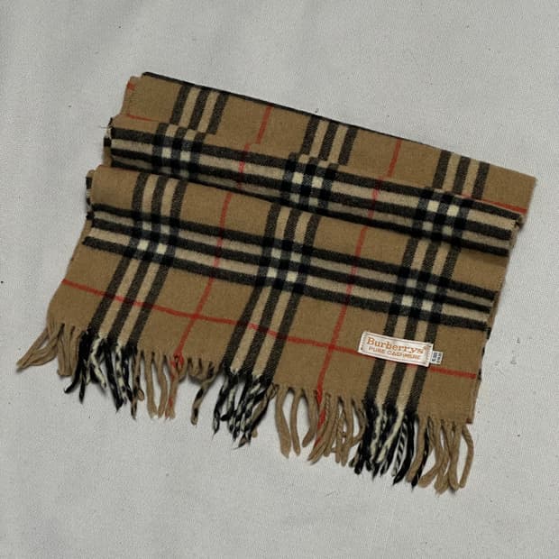 OS 버버리 노바체크 캐시미어 머플러