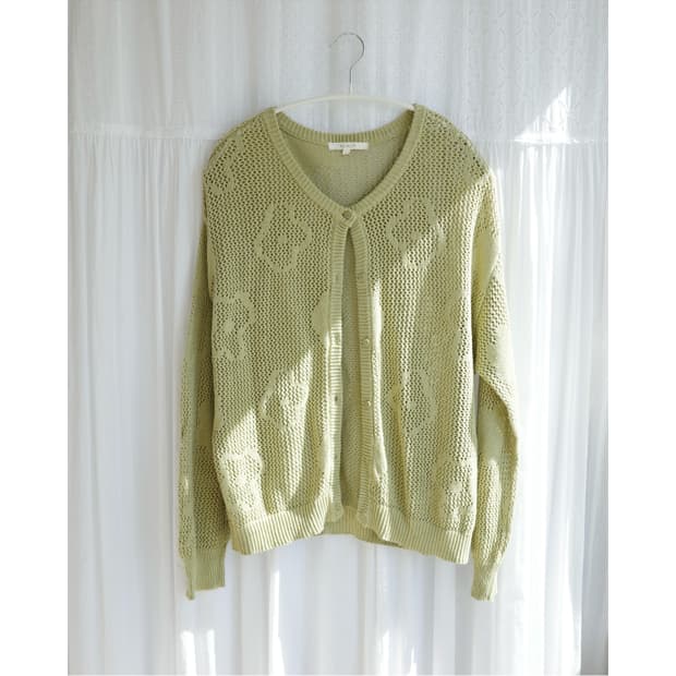 Keitto light green cardigan