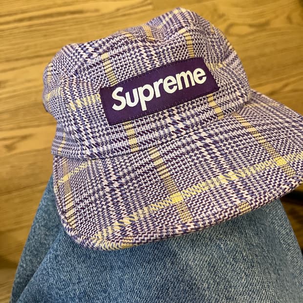 슈프림 2015 자가드 캠프캡