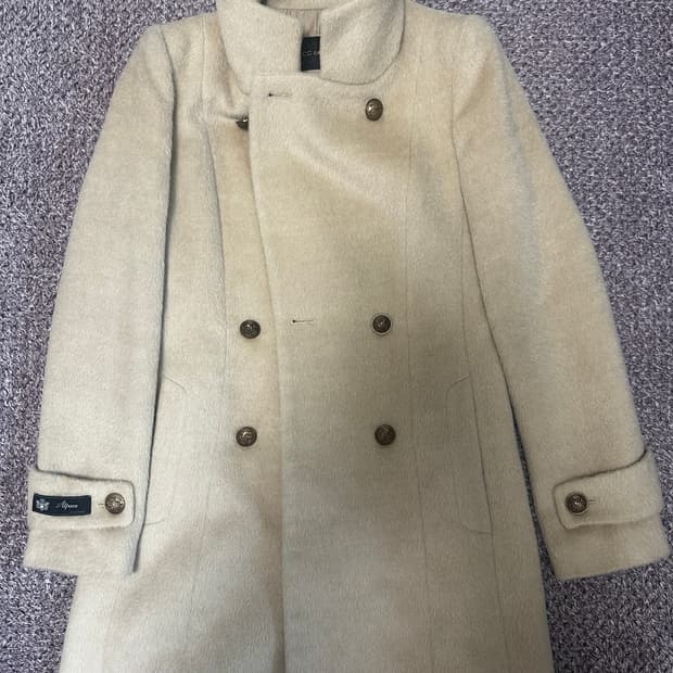 CC collect 알파카 아이보리 더블 코트 S