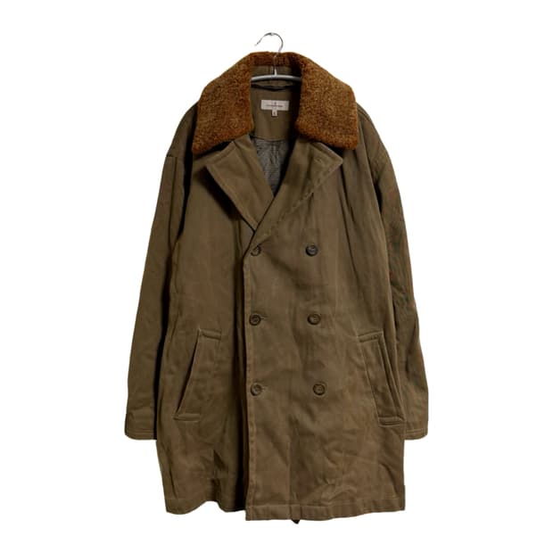 에르메네질도 제냐 퍼 카라 더블 코트