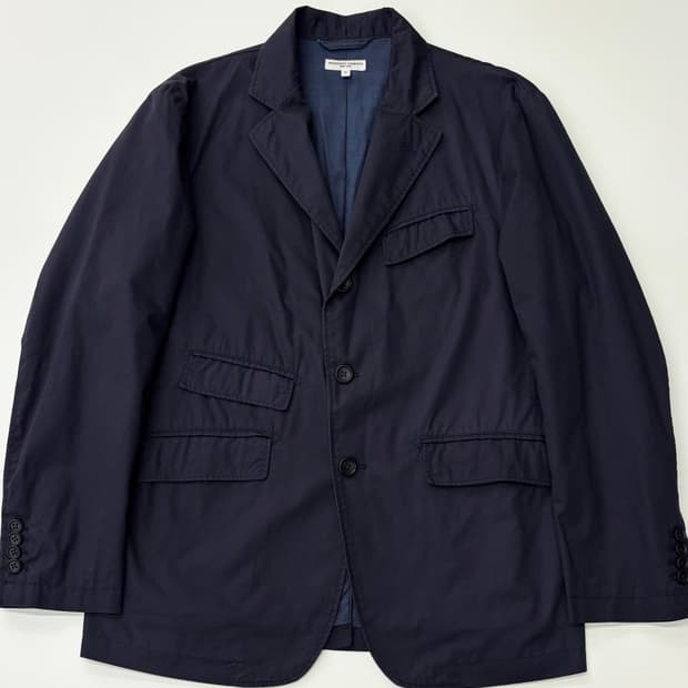 Engineered Garments 네이비 코튼 블레이저