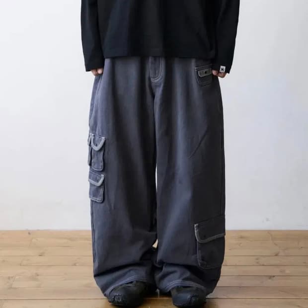 더콜디스트모먼트 TCM multi cargo pants (navy) S