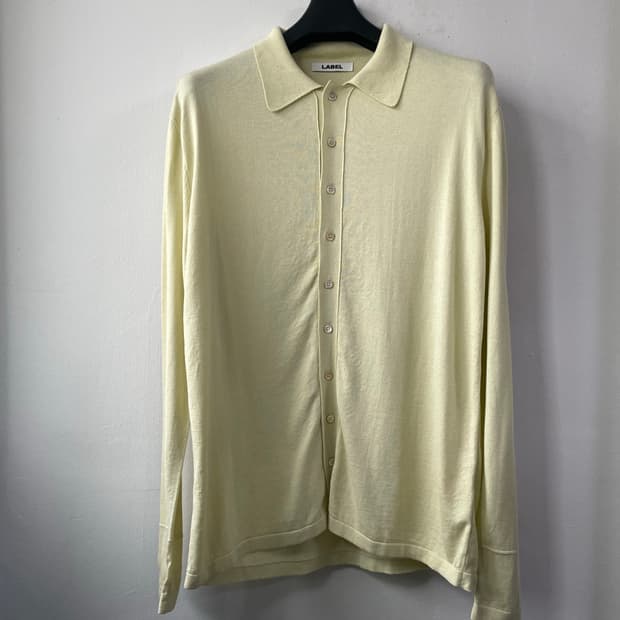 라벨아카이브 soft knitted shirt 라이트그린(2사리즈) 새상