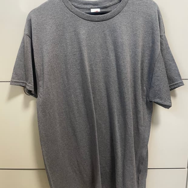 헤인즈 반팔 그레이 L