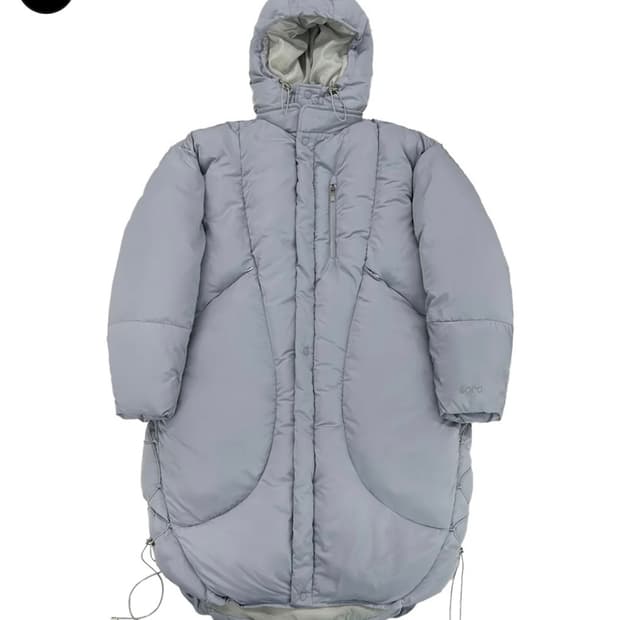 오호스 롱 푸퍼 패딩 블루그레이