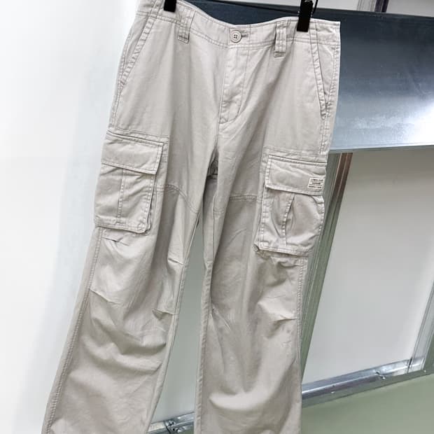 grayish beige cargo pants