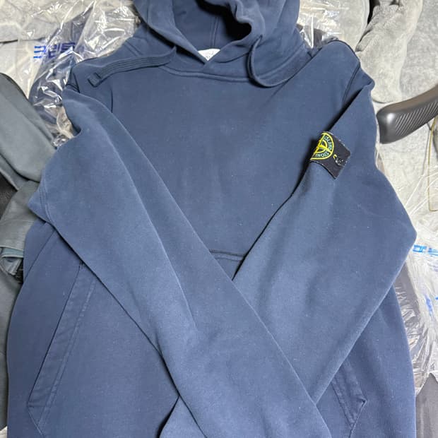 스톤아일랜드 플리스 후드 L