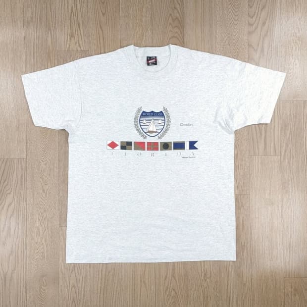 90년대 플로리다 요트 반팔 티셔츠 XL
