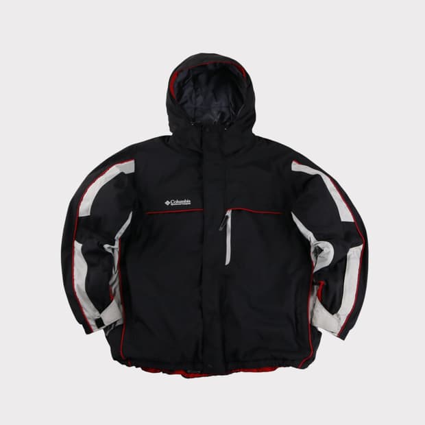 [XL] 컬럼비아 올드스쿨 배색 후디 점퍼