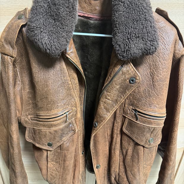 빈티지 리얼레더자켓