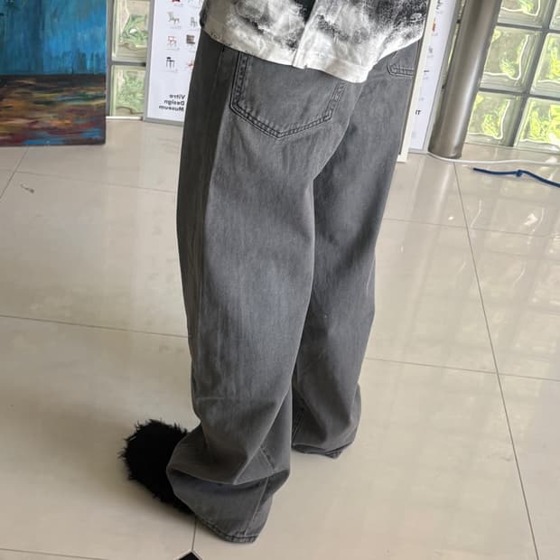 barrel leg jeans pant EC LONG