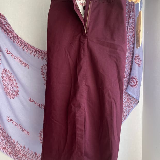 디키즈 롱스커트 _와인 M