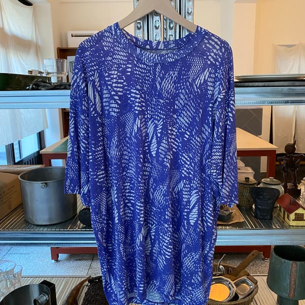 14ss MM6 메종 마틴 마르지엘라 프린트 티셔츠