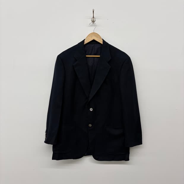 랑방 블랙 헤링본 남성 자켓 남/L