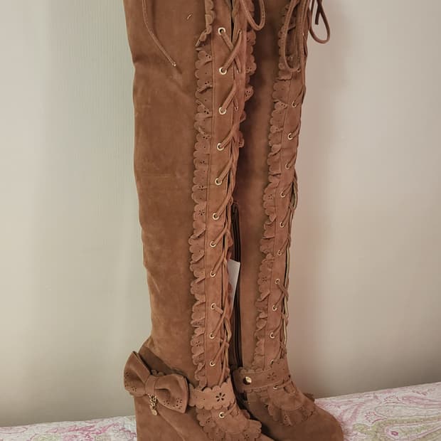 리즈리사 lizlisa 부츠 새상품팝니다 히메갸루 라떼갸루